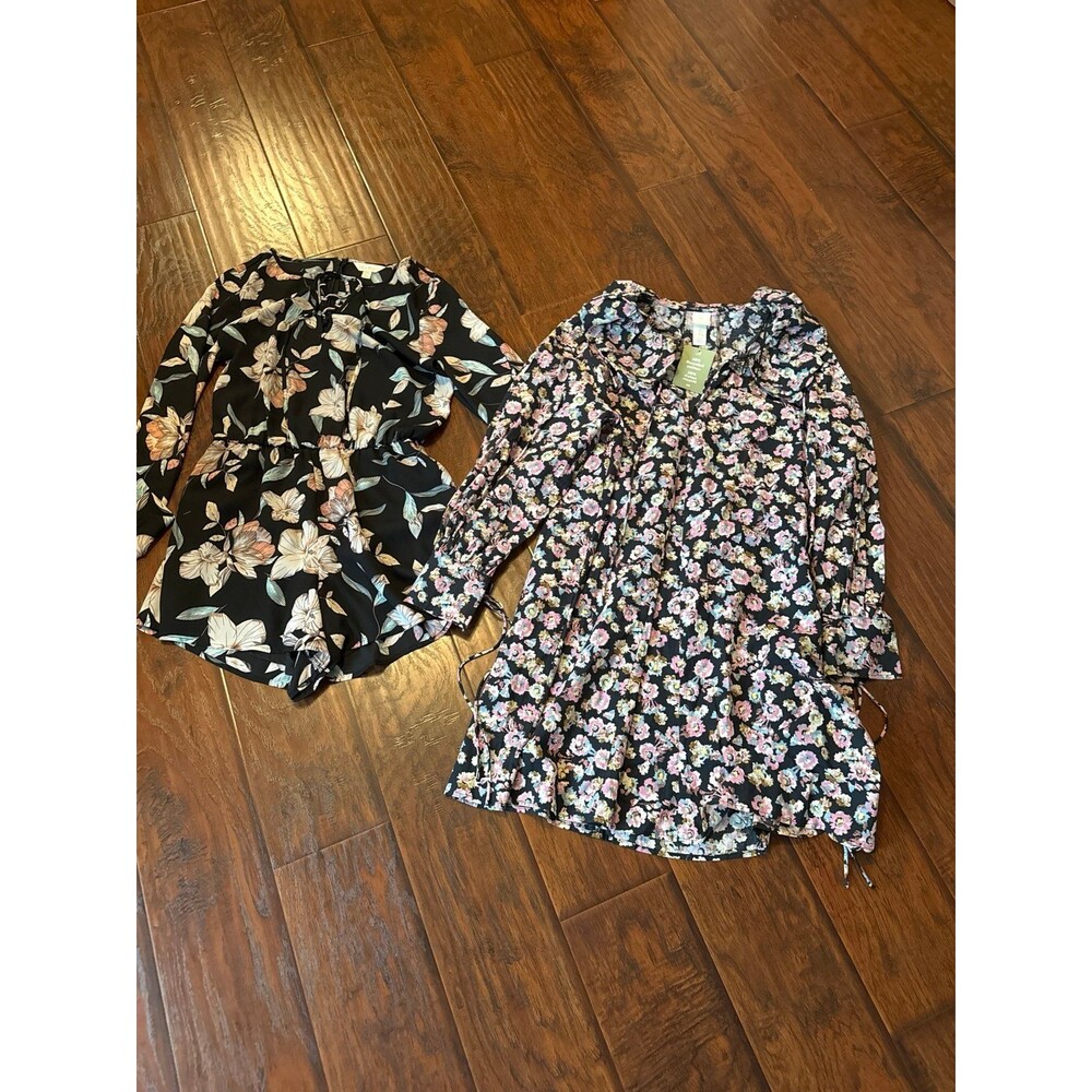 8-Piece Women’s Size L Clothing Bundle Dresses, Romper & Tops – H&M, Uniqlo - Picture 7 of 7